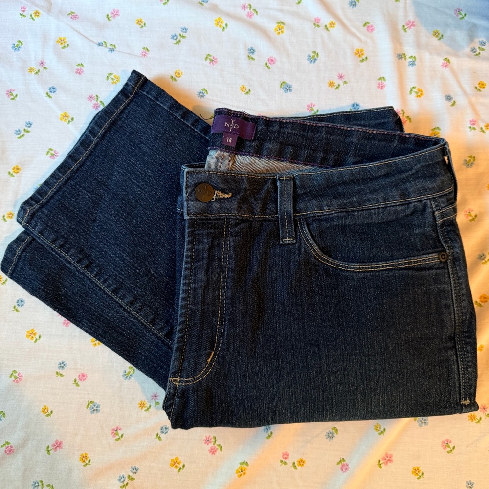 NYDJ Dark Indigo Straight Leg Jeans